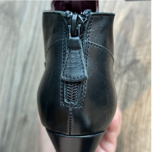 CHANEL Black Calfskin Heeled Ankle Boots | 36.5 - Picture 9 of 11